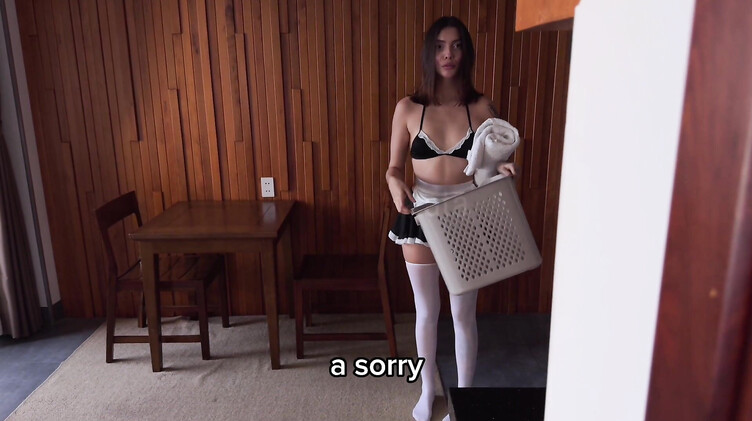 Morphiturata: Сексуальная служанка в чулках трахается с постояльцем съемной квартиры