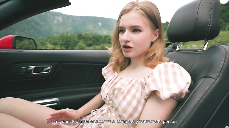 Хочешь кататься - соси хуй! Сводная сестра отрабатывает поездку ртом и киской