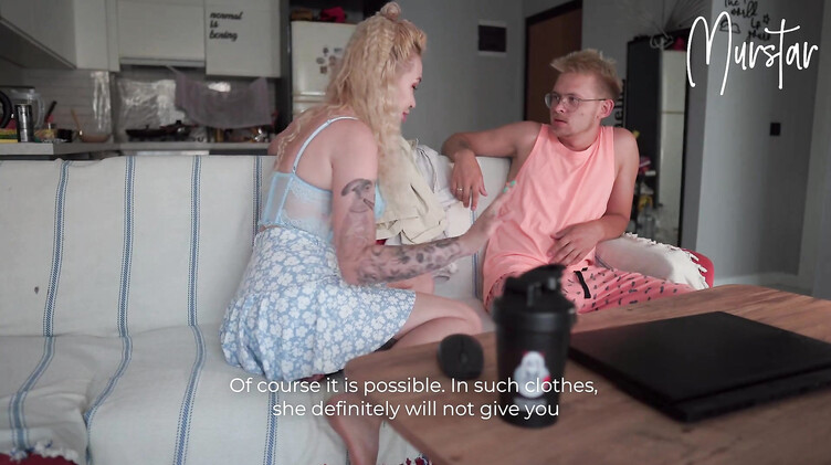 Секс инструктаж с минетом и еблей для пасынка перед свиданием