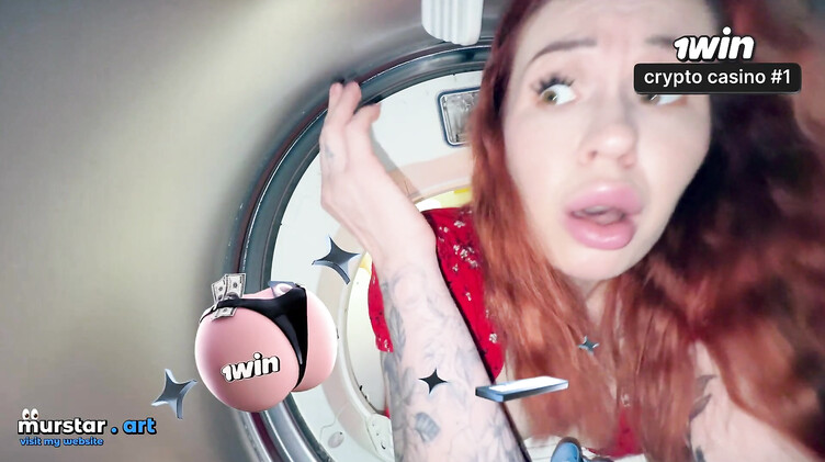 Пасынок трахнул раком застрявшую в стиралке рыжую русскую мачеху