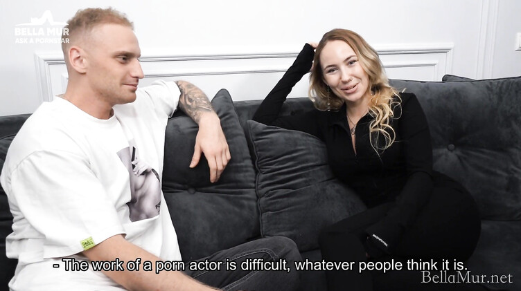 Стоны: Интервью Bella Mur и Martin Spell перед страстной еблей на диване