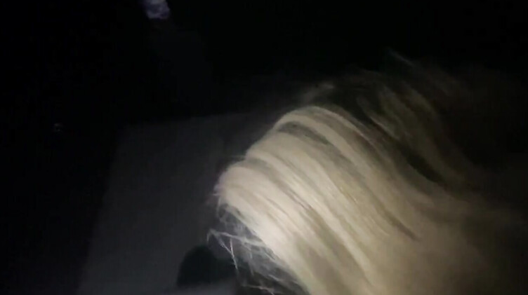 Блондинки: Русская блондинка незаметно сосет член незнакомца в кинотеатре