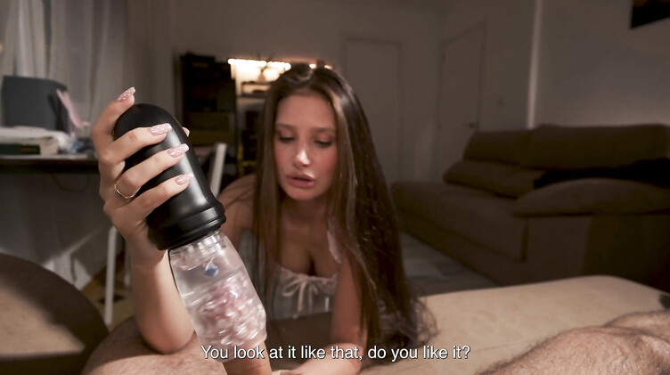 Большие сиськи: Мачеха учит пользоваться мастурбатором и ебется с пасынком