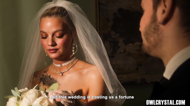 Сексуальная невеста в чулках изменяет с фотографом в день свадьбы