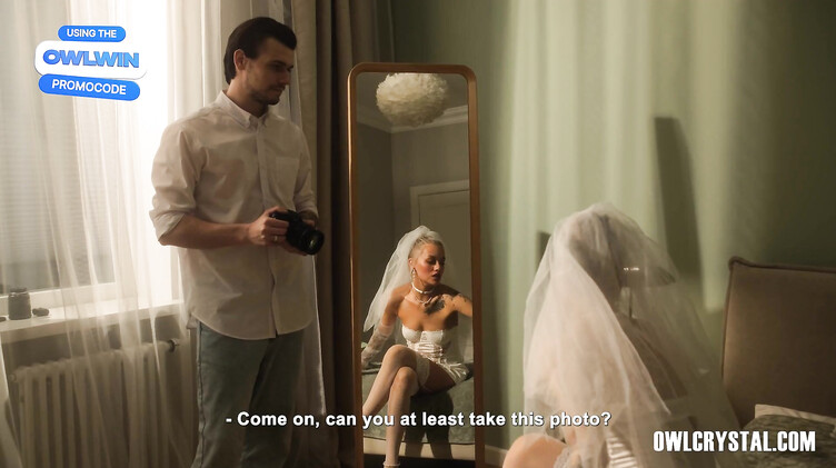 Chriss Tenson: Сексуальная невеста в чулках изменяет с фотографом в день свадьбы