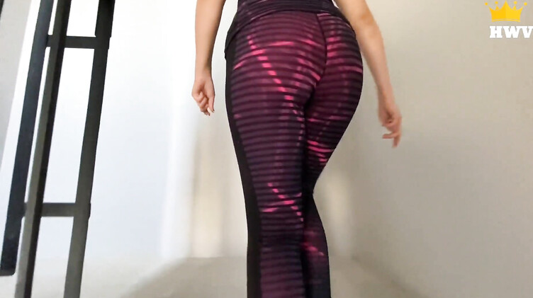 Жена наврала мужу о пробежке и трахается в подъезде с соседом