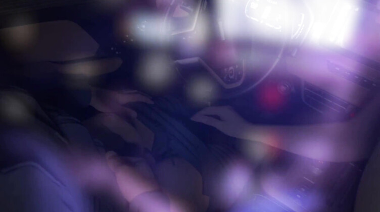 Лысый русский парень подвез и трахнул в машине жопастую незнакомку