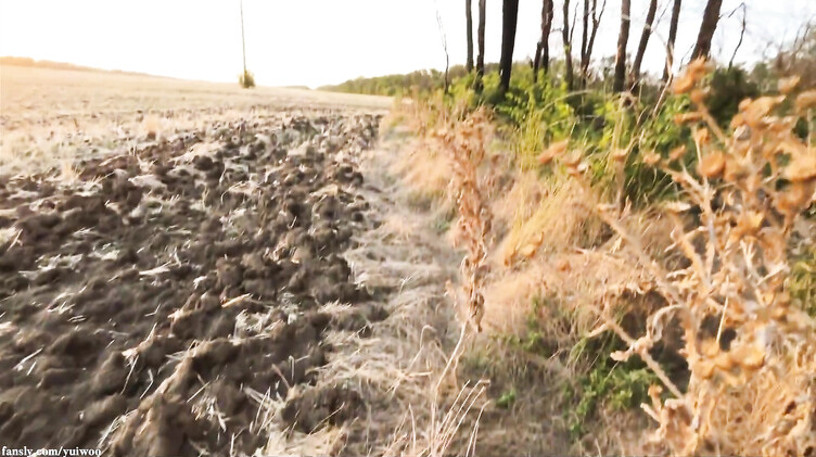 Рыженькая любительница отдыха природы сосет в поле хуй парня