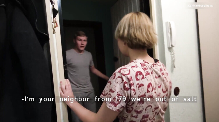 Сосед выебал жену мусора и убежал